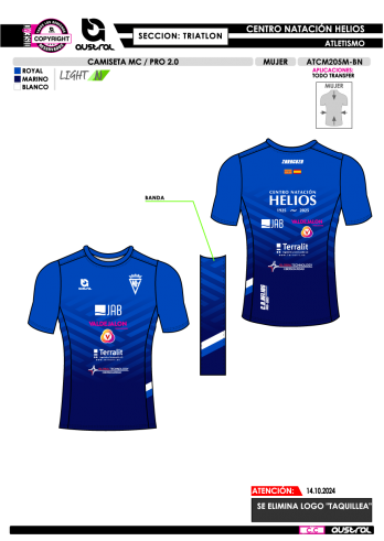 Camiseta MC PRO 2.0 - Triatlón - Royal