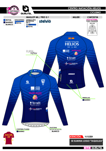 Maillot ML PRO 3.1 - Patrocinadores -...