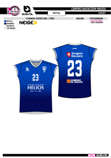 Camisa Voley MC PRO - Royal 2