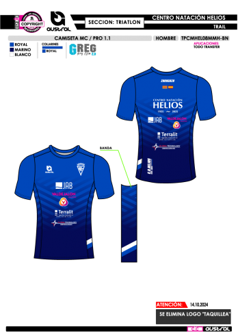 Camiseta MC / PRO 1.1 - Triatlón - Royal