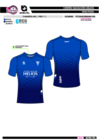 Camiseta MC / PRO 1.1 - Royal