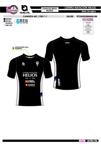 Camiseta MC PRO 1.1 - Patrocinador -...