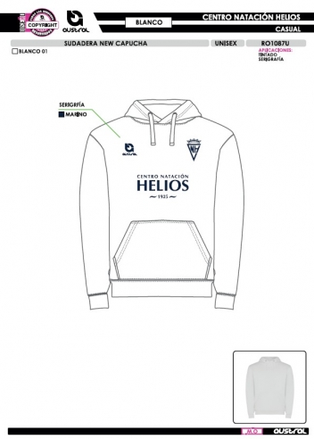 Sudadera New Capucha IM - Blanco