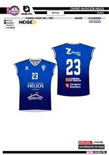 Camisa Voley MC PRO - Royal 2
