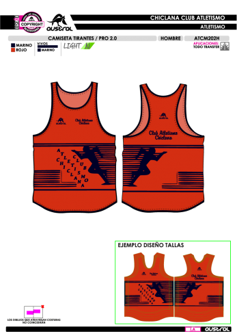 Camiseta Tirantes PRO 2.0 - Rojo