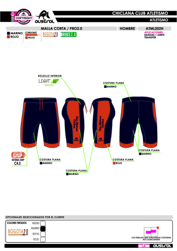 Malla Corta PRO 2.0 - Rojo