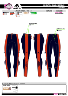 Malla Larga PRO 1.1 - Rojo 2
