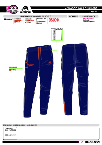 Pant. Chándal PRO 2.0 - Marino