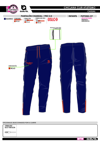 Pant. Chándal PRO 2.0 - Marino