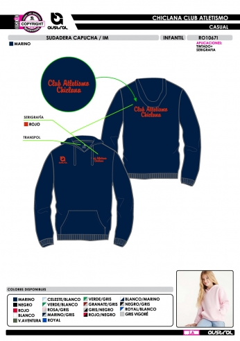 Sudadera Capucha IM - Marino