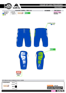 Culote Corto PRO 2.0 - Azul 2