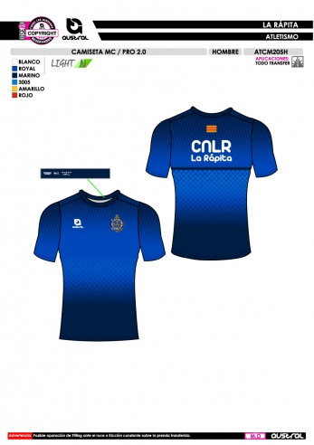 Camiseta MC PRO 2.0 - Marino