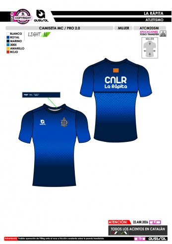 Camiseta MC PRO 2.0 - Marino