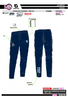 Pant. Chándal PRO 2.0 - Marino 2