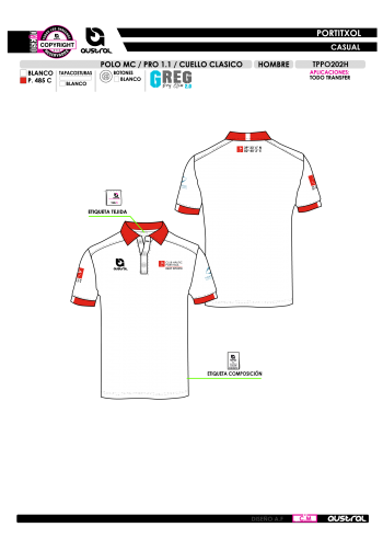 Polo MC PRO 1.1 Cuello Clásico - Blanco