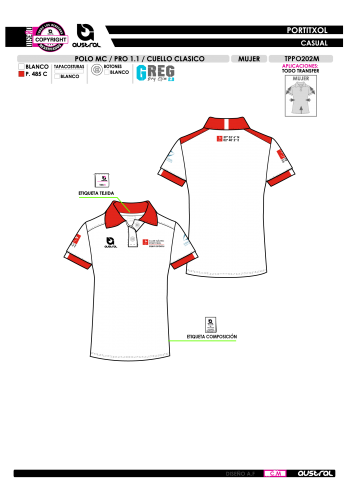 Polo MC PRO 1.1 Cuello Clásico - Blanco