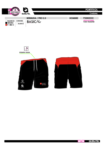 Bermuda PRO 2.3 - Negro