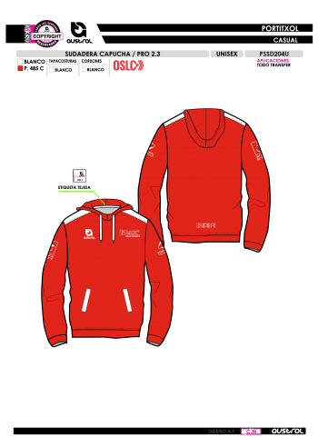 Sudadera Capucha PRO 2.3 - Rojo