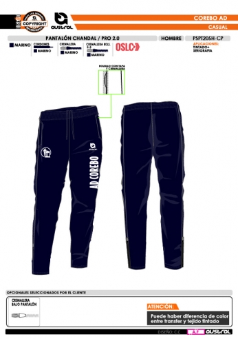 Pant. Chándal PRO 2.0 - Marino