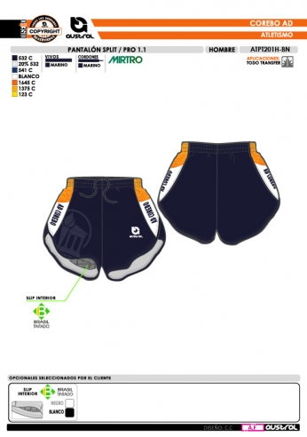 Pantalón Split PRO 1.1 - Marino