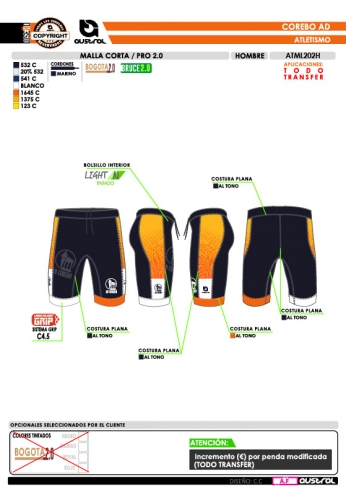 Malla Corta PRO 2.0 - Marino