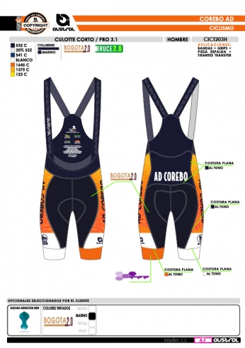 Culotte Corto PRO 3.1 - Marino