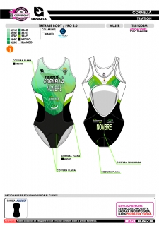 Tritraje body PRO 2.0 - Verde 2