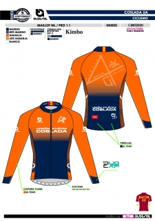 Maillot ML PRO 1.1 - Naranja 2