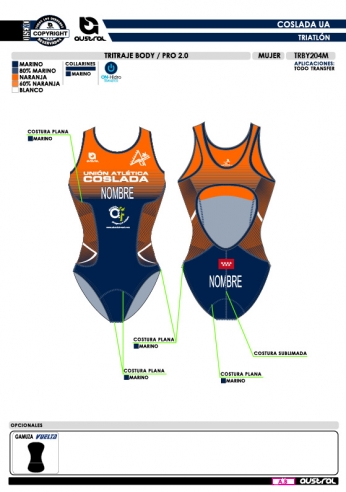 Tritraje body PRO 2.0 - Marino
