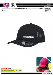 Gorra Perforada IM - Negro 2