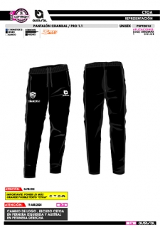 Pant. Chándal PRO 1.1 - Negro 2