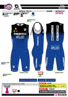 Tritraje PRO 2.0 - Azul 2