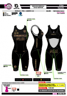 Tritraje PRO abierto 2.0 -... 2