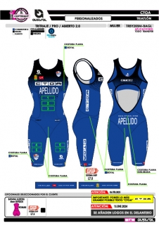 Tritraje PRO abierto 2.0 -... 2