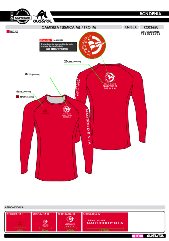 Camiseta Térmica ML PRO IM - Rojo