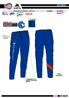Pant. Chándal PRO 2.0 - Royal 2
