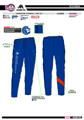 Pant. Chándal PRO 2.0 - Royal
