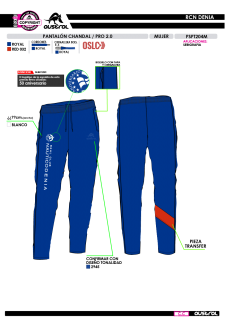 Pant. Chándal PRO 2.0 - Royal 2