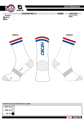 Calcetin PRO 1.1 - Blanco