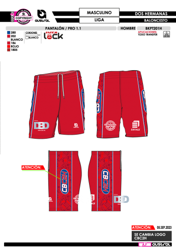 Pantalón PRO 1.1 - Liga EBA Masculino...
