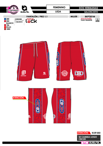 Pantalón PRO 1.1 - Liga EBA Femenino...