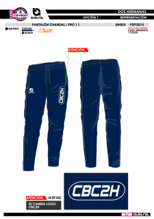Pant. Chandal PRO 1.1 - Marino 2