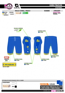 Malla corta PRO 2.0 - Azul 2