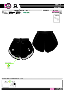 Pantalón Split PRO 1.1 - Negro 2