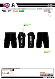 Malla Corta PRO 1.1 - Negro 2