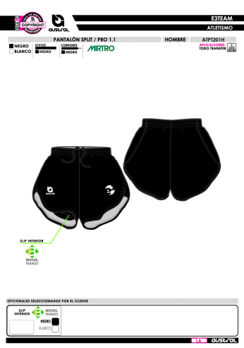 Pantalón Split PRO 1.1 - Negro