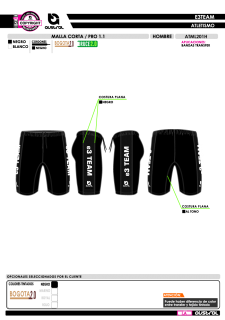 Malla Corta PRO 1.1 - Negro 2