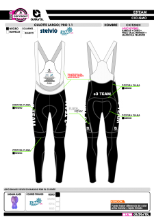 Culotte Largo PRO 1.1 - Negro 2