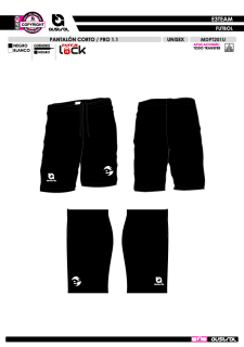 Pantalón Corto PRO 1.1 - Negro 2