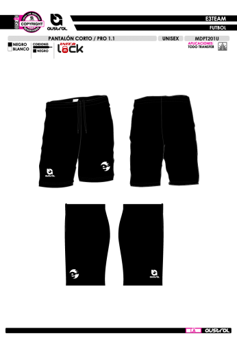 Pantalón Corto PRO 1.1 - Negro